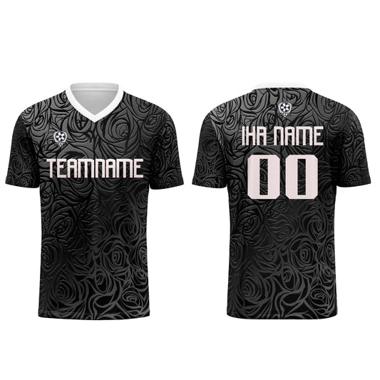 Benutzerdefinierte Grau Silber Trikots für Männer Frauen Personalisierte Fußball Uniformen für Erwachsene und Kind
