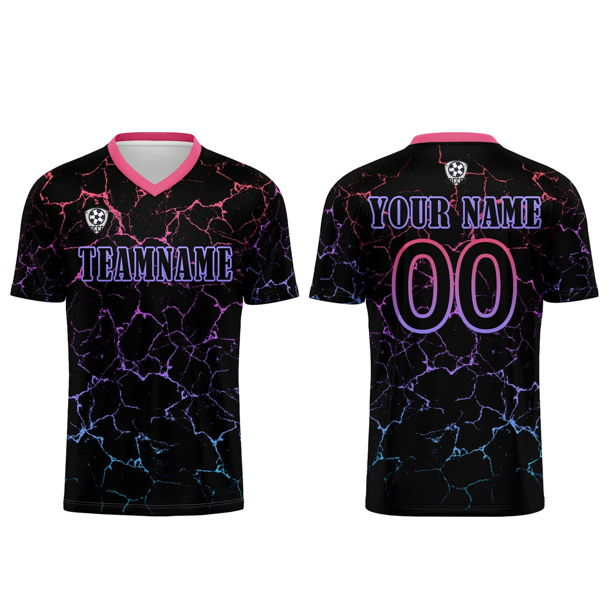 Benutzerdefinierte Schwarz Rose Rot Trikots für Männer Frauen Personalisierte Fußball Uniformen für Erwachsene und Kind