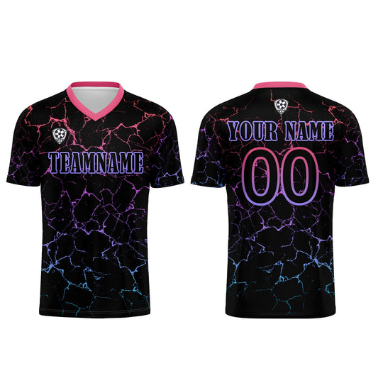 Benutzerdefinierte Schwarz Rose Rot Trikots für Männer Frauen Personalisierte Fußball Uniformen für Erwachsene und Kind