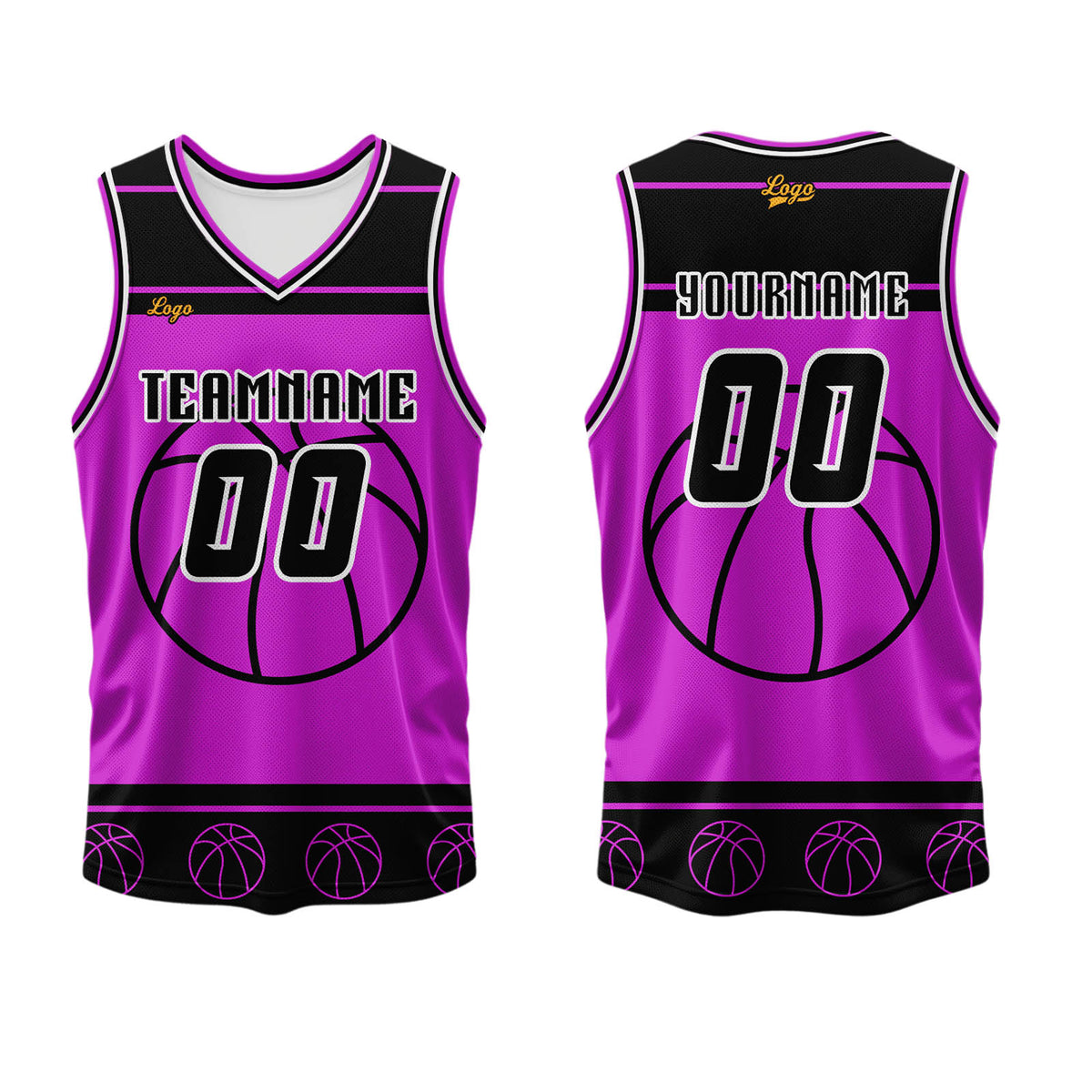 Benutzerdefinierter Weiß Lila Basketball Jersey Uniform Anzug gedruckt Ihr Logo Name Nummer