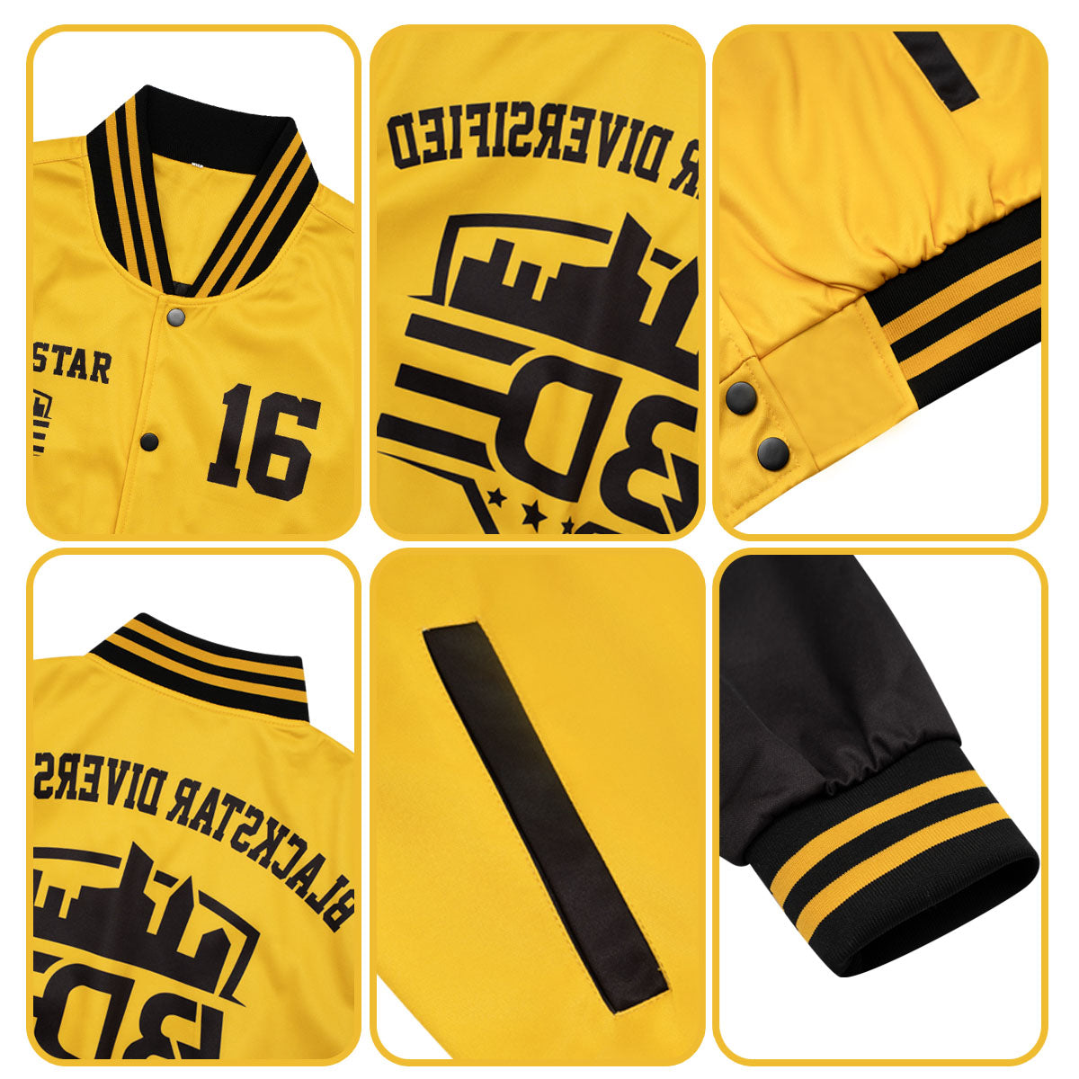 Benutzerdefinierte Varsity-Jacke. Letterman-Jacke für Männer, Frauen und Jugendliche Weiß