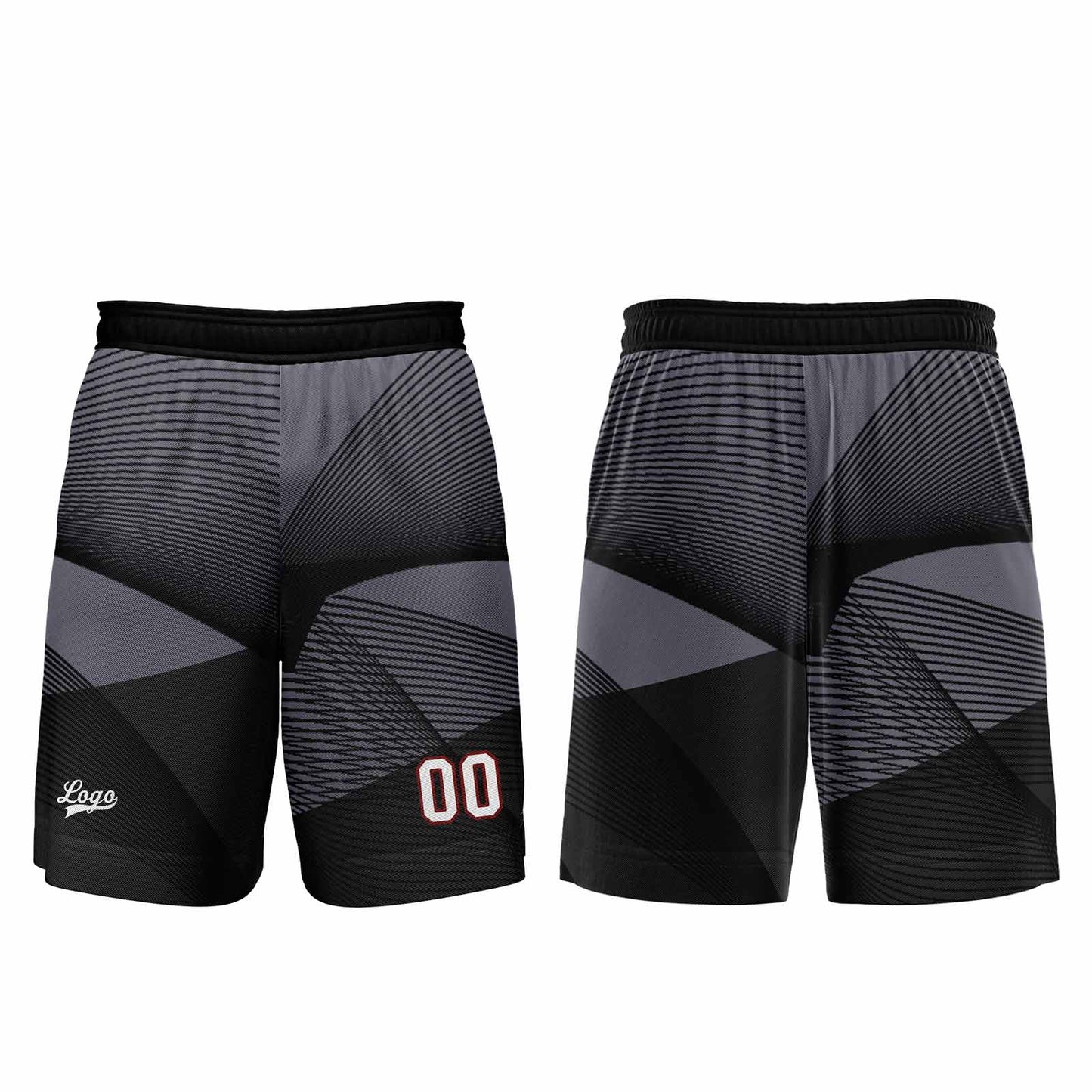Benutzerdefinierter Schwarz Basketball Jersey Uniform Anzug gedruckt Ihr Logo Name Nummer