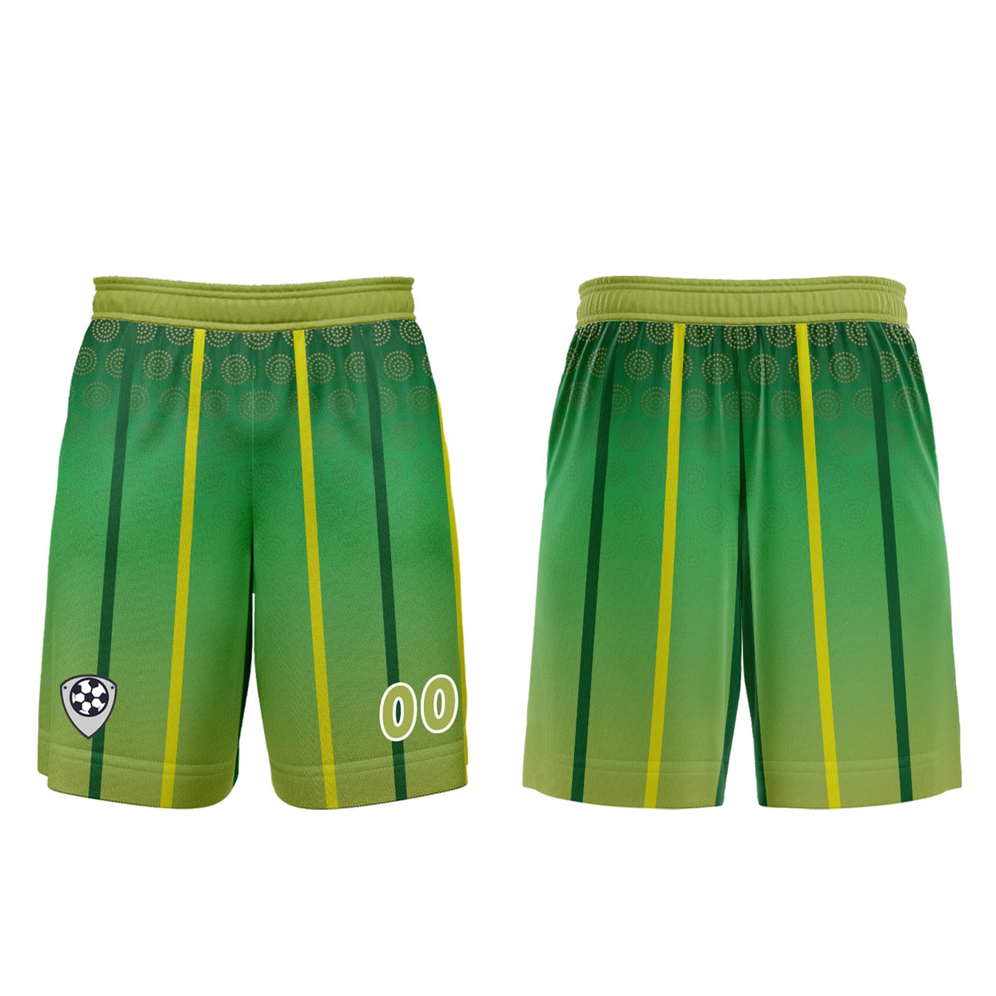 Benutzerdefinierte Gelb Grün Trikots für Männer Frauen Personalisierte Fußball Uniformen für Erwachsene und Kind