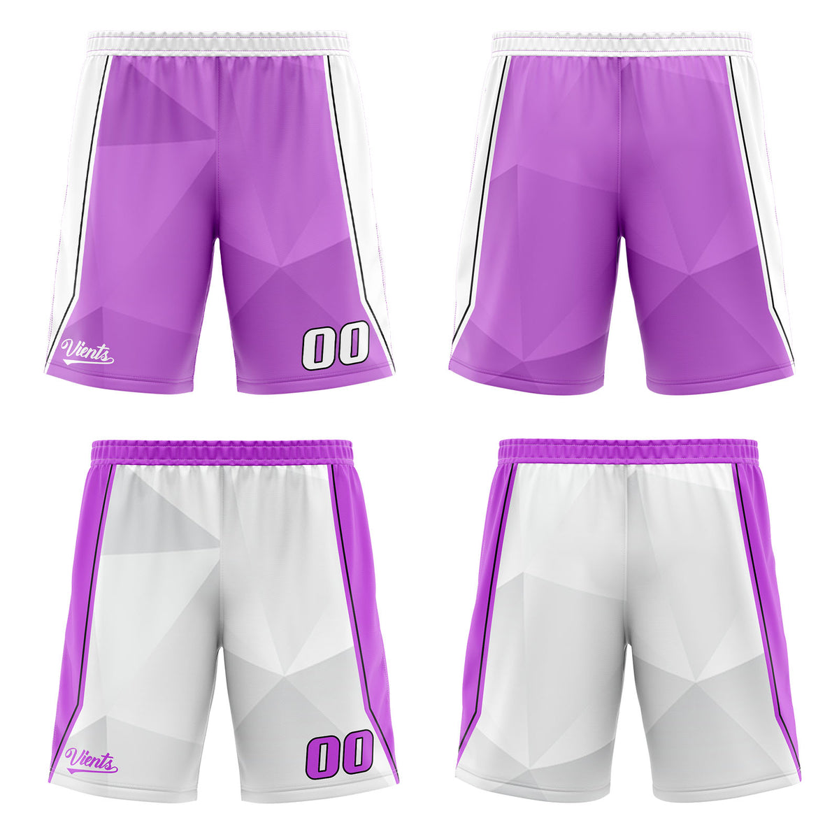 Benutzerdefinierte Lila Weiß Reversible Basketball Jersey Personalisierte Drucken Name Nummer Logo