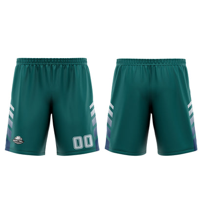 Benutzerdefinierter Grün Blau Basketball Jersey Uniform Anzug gedruckt Ihr Logo Name Nummer