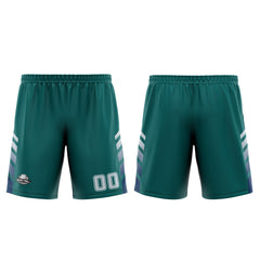 Benutzerdefinierter Grün Blau Basketball Jersey Uniform Anzug gedruckt Ihr Logo Name Nummer