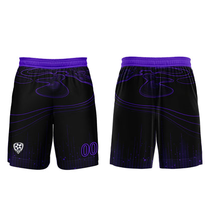 Benutzerdefinierte Schwarz Lila Trikots für Männer Frauen Personalisierte Fußball Uniformen für Erwachsene und Kind