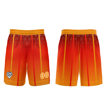 Benutzerdefinierte Orange Gelb Trikots für Männer Frauen Personalisierte Fußball Uniformen für Erwachsene und Kind