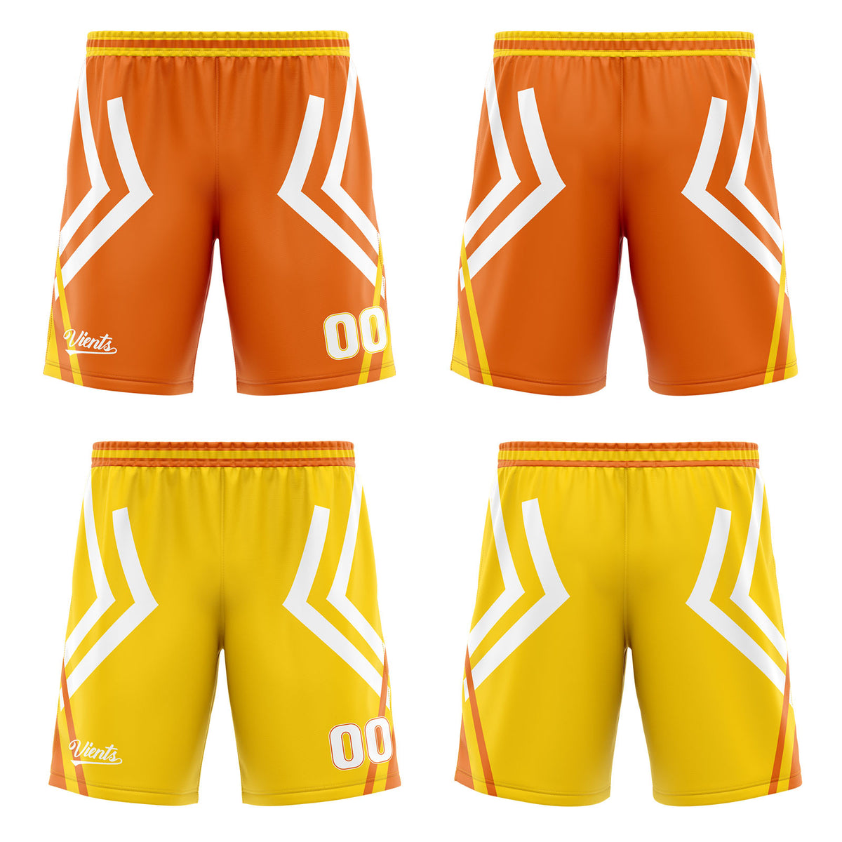 Benutzerdefinierte Orange Gelb Reversible Basketball Jersey Personalisierte Drucken Name Nummer Logo