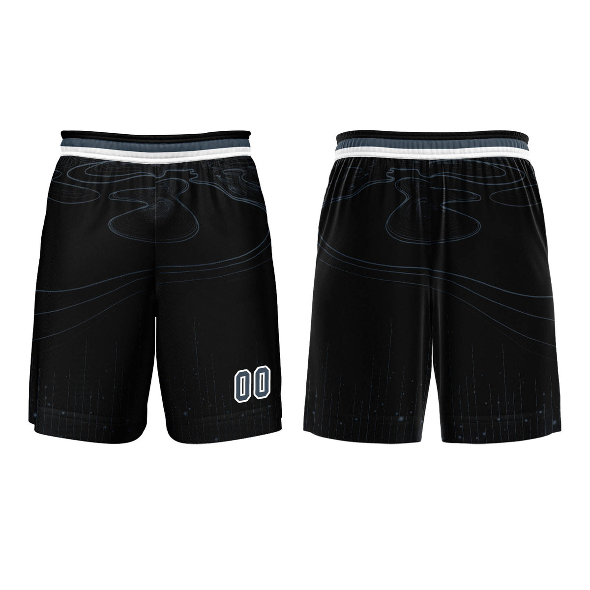 Benutzerdefinierter Azure Basketball Jersey Uniform Anzug gedruckt Ihr Logo Name Nummer