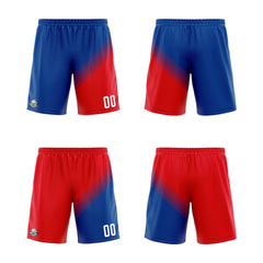 Benutzerdefinierte Blau Rot Reversible Basketball Jersey Personalisierte Print Name Nummer Logo