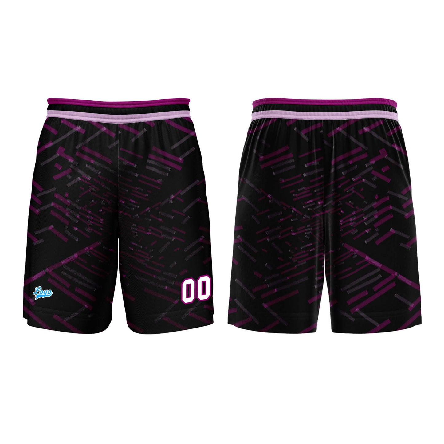 Benutzerdefinierter Schwarz Rose Rot Basketball Jersey Uniform Anzug gedruckt Ihr Logo Name Nummer
