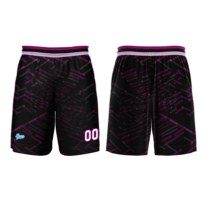 Benutzerdefinierter Schwarz Rose Rot Basketball Jersey Uniform Anzug gedruckt Ihr Logo Name Nummer
