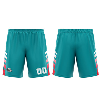 Benutzerdefinierter Cyan Rot Basketball Jersey Uniform Anzug gedruckt Ihr Logo Name Nummer