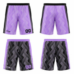 Benutzerdefinierte Lila Schwarz Reversible Basketball Jersey Personalisierte Drucken Name Nummer Logo