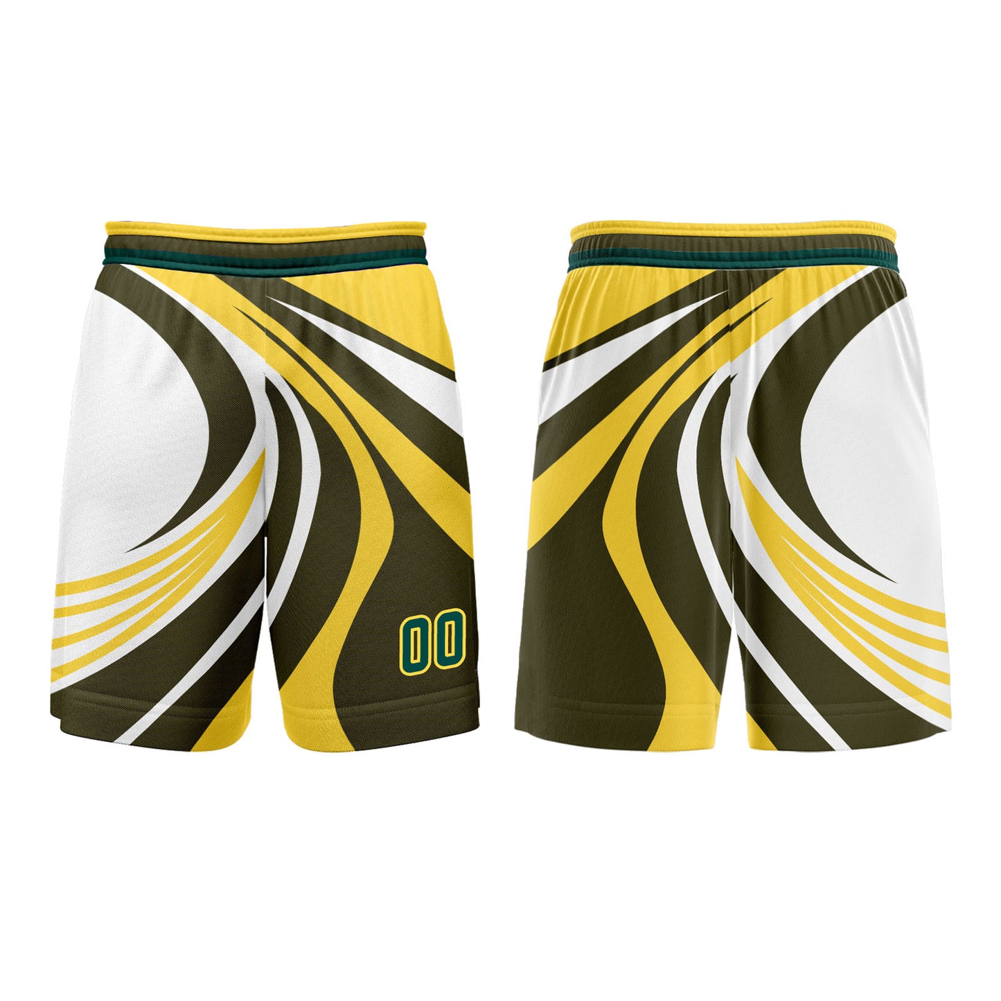 Benutzerdefinierter Zitrone Gelb Grün Basketball Jersey Uniform Anzug gedruckt Ihr Logo Name Nummer
