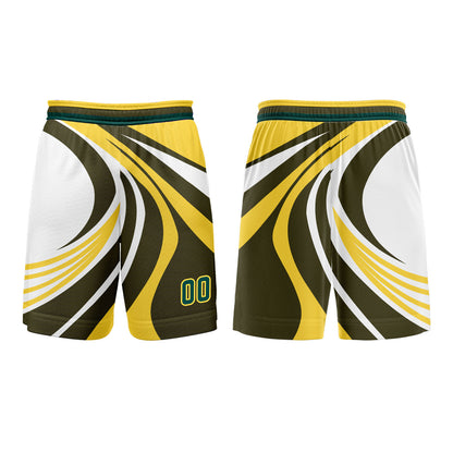 Benutzerdefinierter Zitrone Gelb Grün Basketball Jersey Uniform Anzug gedruckt Ihr Logo Name Nummer