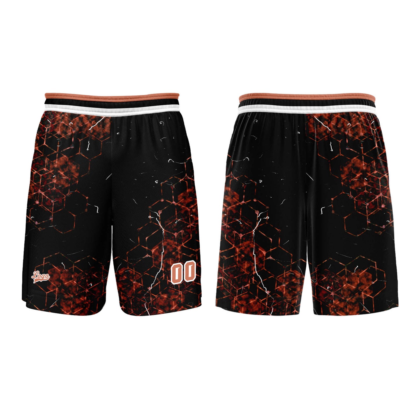 Benutzerdefinierter Orange Basketball Jersey Uniform Anzug gedruckt Ihr Logo Name Nummer