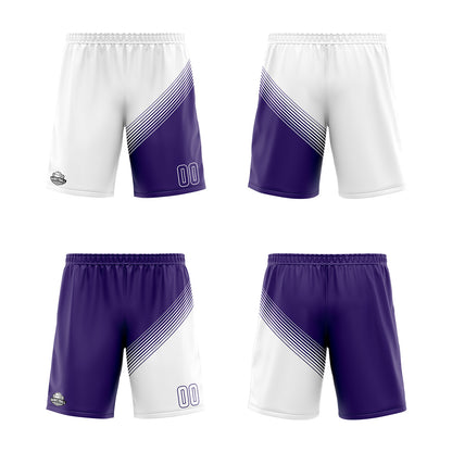 Benutzerdefinierte Weiß Lila Reversible Basketball Jersey Personalisierte Print Name Nummer Logo