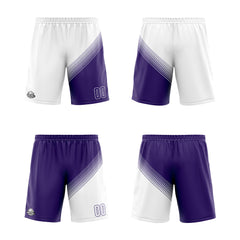 Benutzerdefinierte Weiß Lila Reversible Basketball Jersey Personalisierte Print Name Nummer Logo