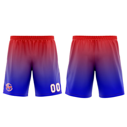 Benutzerdefinierter Blau Rot Basketball Jersey Uniform Anzug gedruckt Ihr Logo Name Nummer