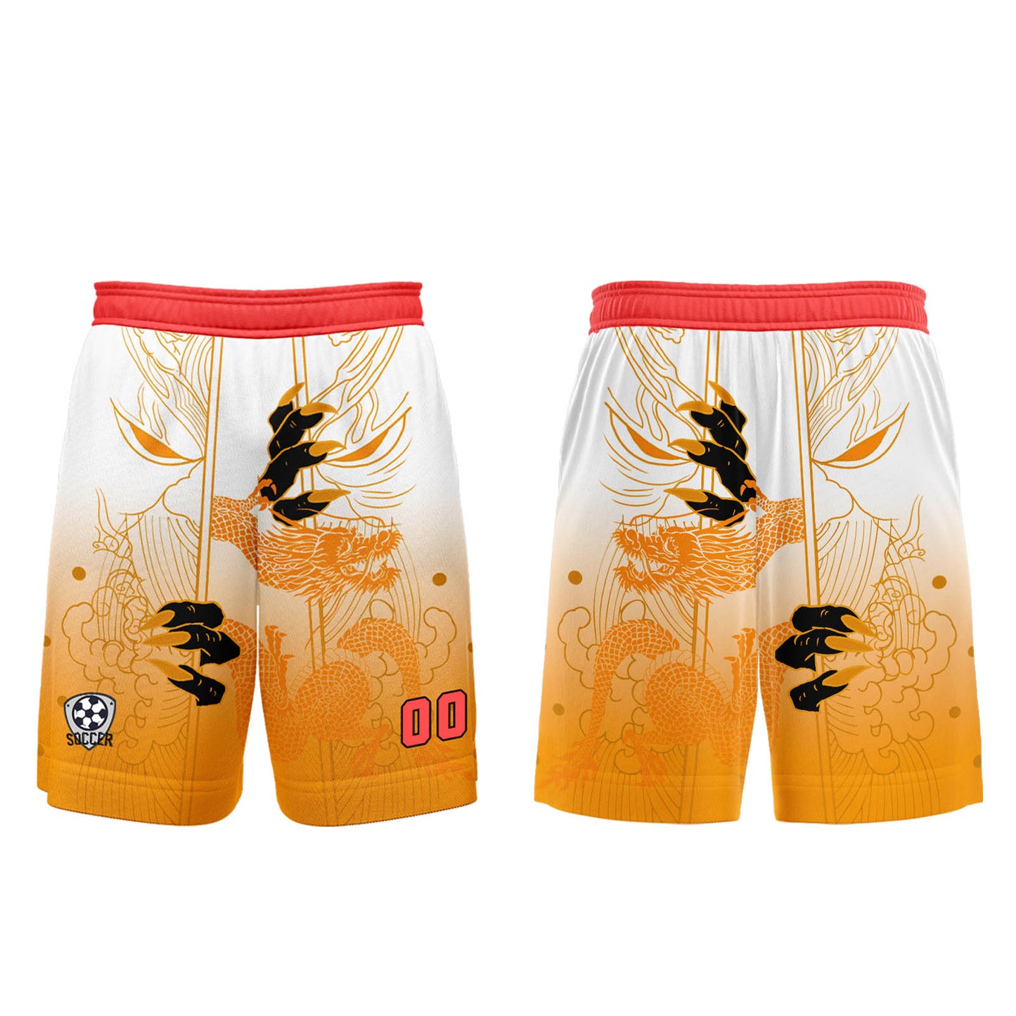 Benutzerdefinierte Orange Rot Trikots für Männer Frauen Personalisierte Fußball Uniformen für Erwachsene und Kind