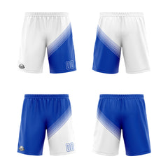 Benutzerdefinierte Weiß Blau Reversible Basketball Jersey Personalisierte Print Name Nummer Logo