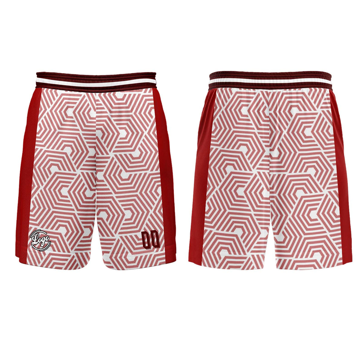 Kundenspezifisches Rot Basketball Fußball Schießen langes T-Shirt für Erwachsene und Kinder