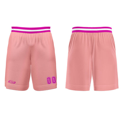 Benutzerdefinierter Rosa Lila Rose Rot Basketball Jersey Uniform Anzug gedruckt Ihr Logo Name Nummer
