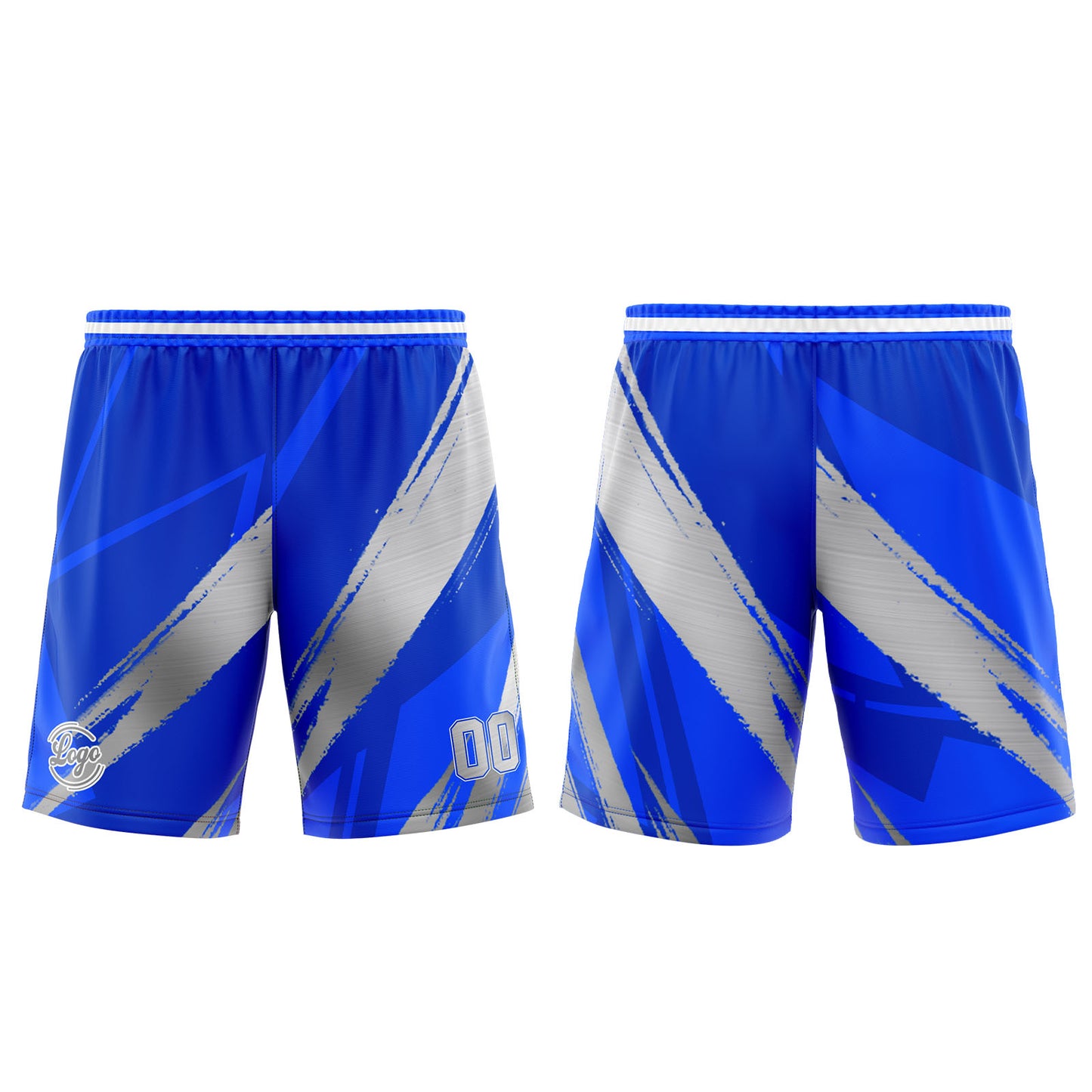 Benutzerdefinierter Blau Grau Basketball Jersey Uniform Anzug gedruckt Ihr Logo Name Nummer