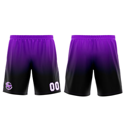 Benutzerdefinierter Schwarz Lila Basketball Jersey Uniform Anzug gedruckt Ihr Logo Name Nummer