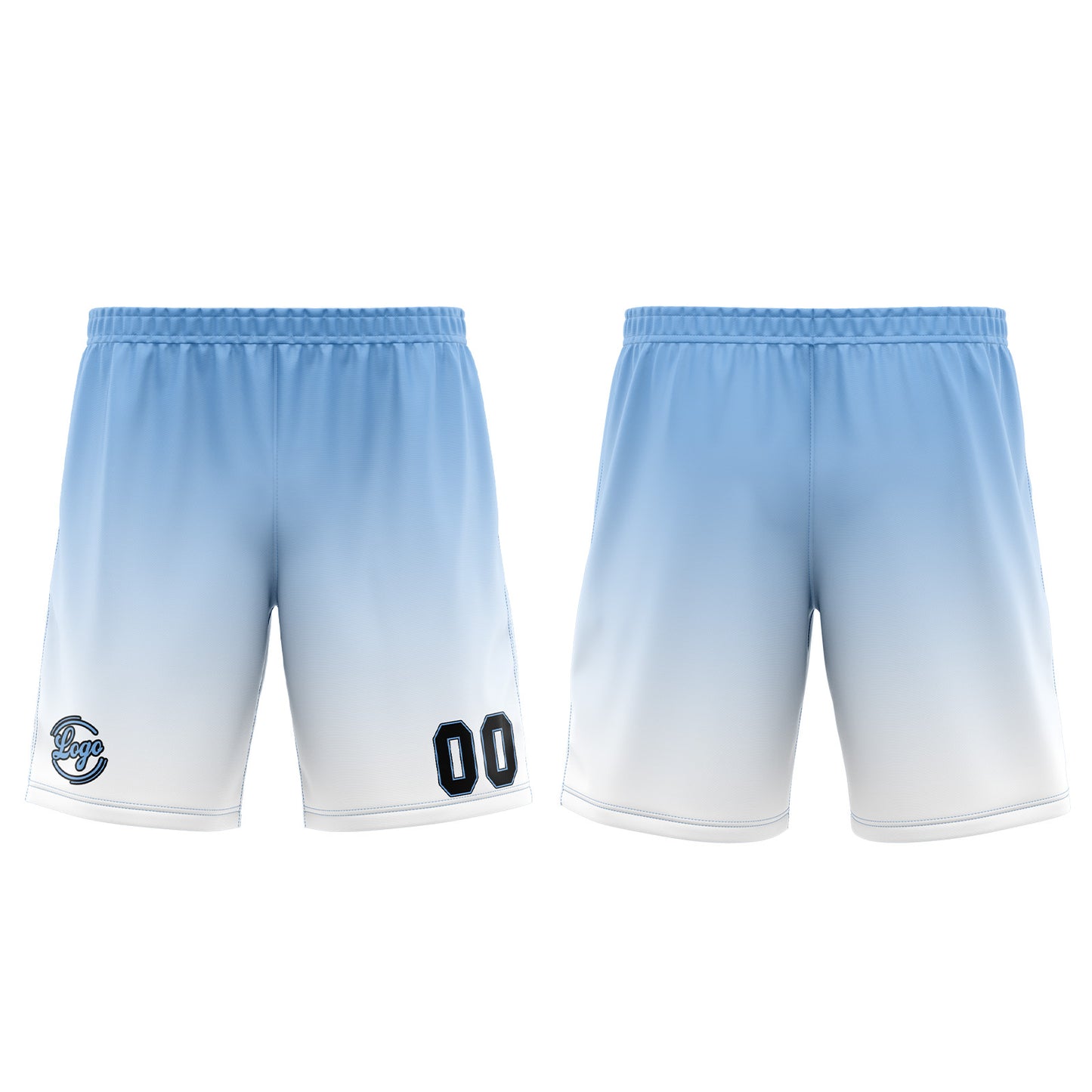 Benutzerdefinierter Weiß Blau Basketball Jersey Uniform Anzug gedruckt Ihr Logo Name Nummer