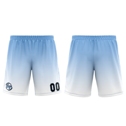 Benutzerdefinierter Weiß Blau Basketball Jersey Uniform Anzug gedruckt Ihr Logo Name Nummer