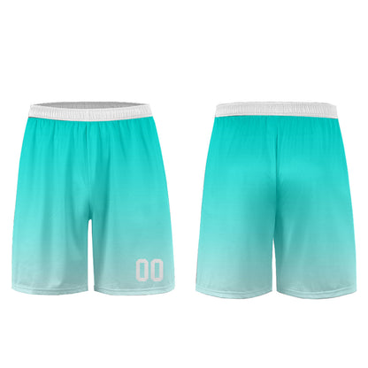 Benutzerdefinierte Minz Blau Weiß Trikots für Männer Frauen Personalisierte Fußball Uniformen für Erwachsene und Kind