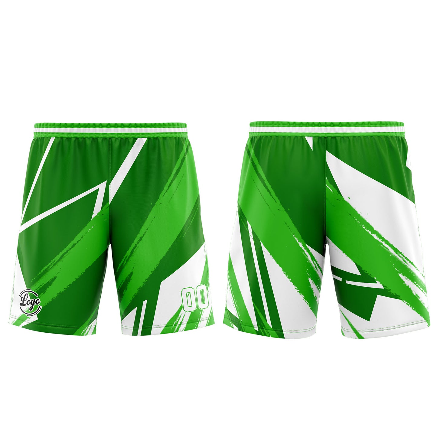 Benutzerdefinierter Grün Weiß Basketball Jersey Uniform Anzug gedruckt Ihr Logo Name Nummer