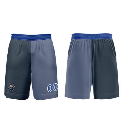 Benutzerdefinierte Grau Blau Fußball Trikots für Männer Frauen Personalisierte Fußball Uniformen für Erwachsene und Kind