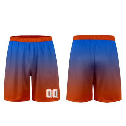 Benutzerdefinierte Blau Orange Trikots für Männer Frauen Personalisierte Fußball Uniformen für Erwachsene und Kind