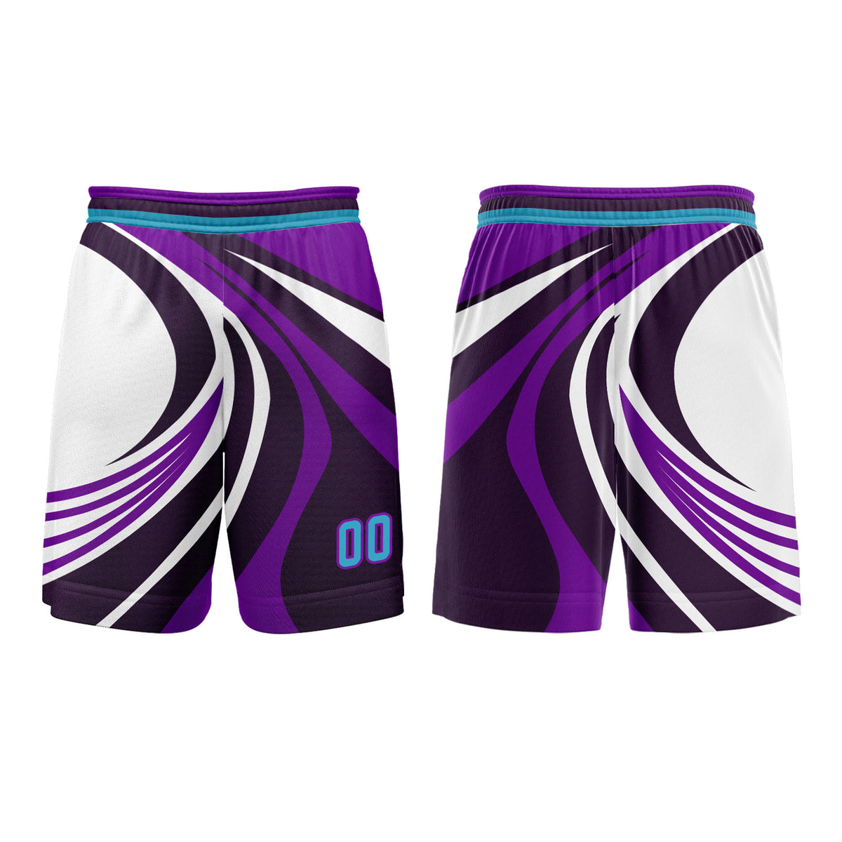 Benutzerdefinierter Violett Blau Basketball Jersey Uniform Anzug gedruckt Ihr Logo Name Nummer