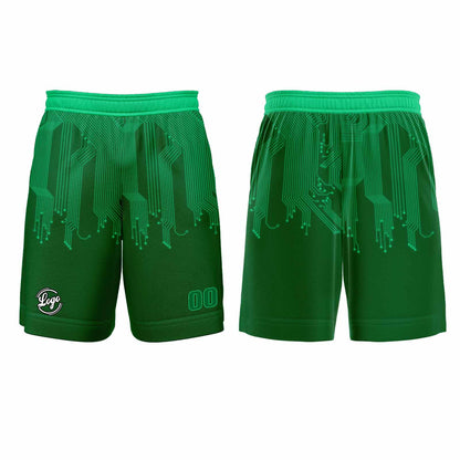 Kundenspezifisches Hellgrün Basketball Fußball Schießen langes T-Shirt für Erwachsene und Kinder