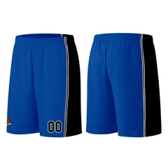 Individuelle Königs-Schwarz Basketball Jersey Shorts für Männer und Frauen Gestickter und gedruckter Name, Nummer und Logo