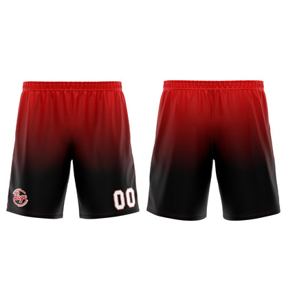 Benutzerdefinierter Schwarz Rot Basketball Jersey Uniform Anzug gedruckt Ihr Logo Name Nummer
