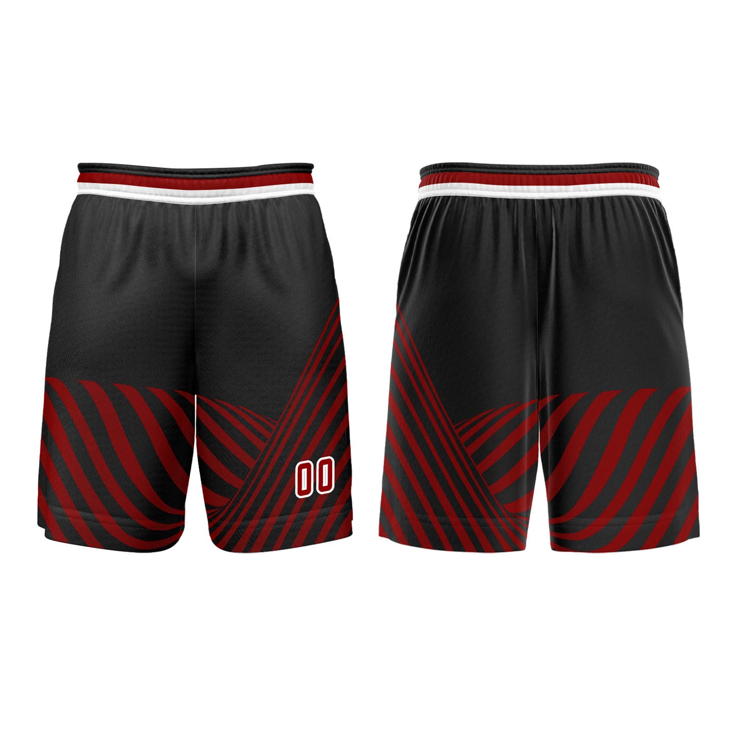 Benutzerdefinierter Rot Basketball Jersey Uniform Anzug gedruckt Ihr Logo Name Nummer