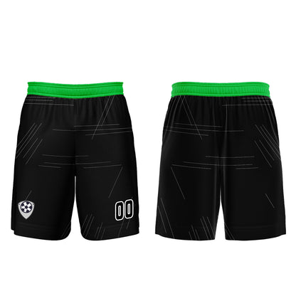 Benutzerdefinierte Schwarz Grün Trikots für Männer Frauen Personalisierte Fußball Uniformen für Erwachsene und Kind