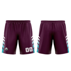 Benutzerdefinierter Lila Cyan Basketball Jersey Uniform Anzug gedruckt Ihr Logo Name Nummer