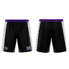 Benutzerdefinierter Schwarz Lila Basketball Jersey Uniform Anzug gedruckt Ihr Logo Name Nummer