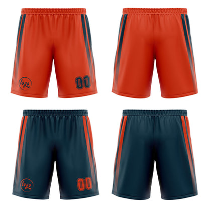 Benutzerdefinierte Langweilig Grün Orange Reversible Basketball Jersey Personalisierte Drucken Name Nummer Logo