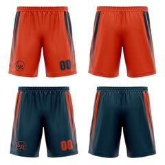 Benutzerdefinierte Langweilig Grün Orange Reversible Basketball Jersey Personalisierte Drucken Name Nummer Logo