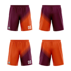 Benutzerdefinierte Lila Orange Reversible Basketball Jersey Personalisierte Print Name Nummer Logo