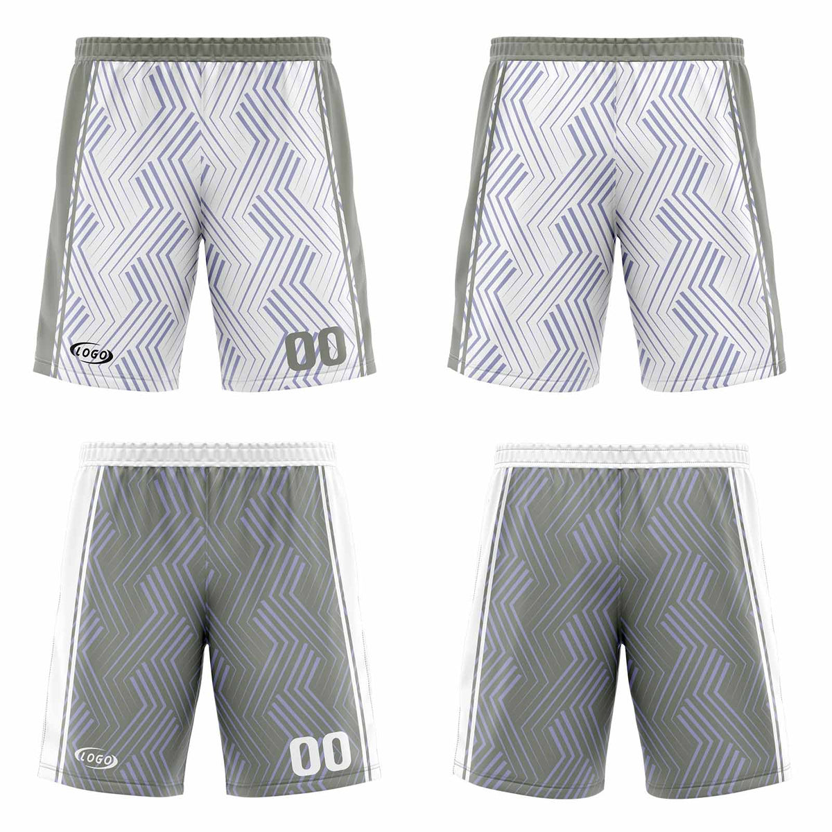 Benutzerdefinierte Weiß Grau Reversible Basketball Jersey Personalisierte Drucken Name Nummer Logo