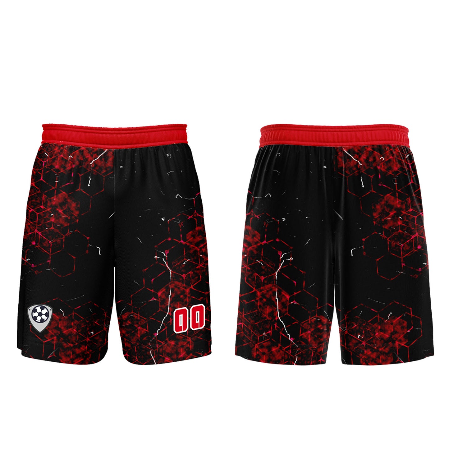Benutzerdefinierte Rot Trikots für Männer Frauen Personalisierte Fußball Uniformen für Erwachsene und Kind